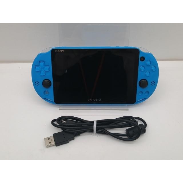 中古】SONY PlayStation VITA Wi-Fiモデル アクア・ブルー PCH-2000