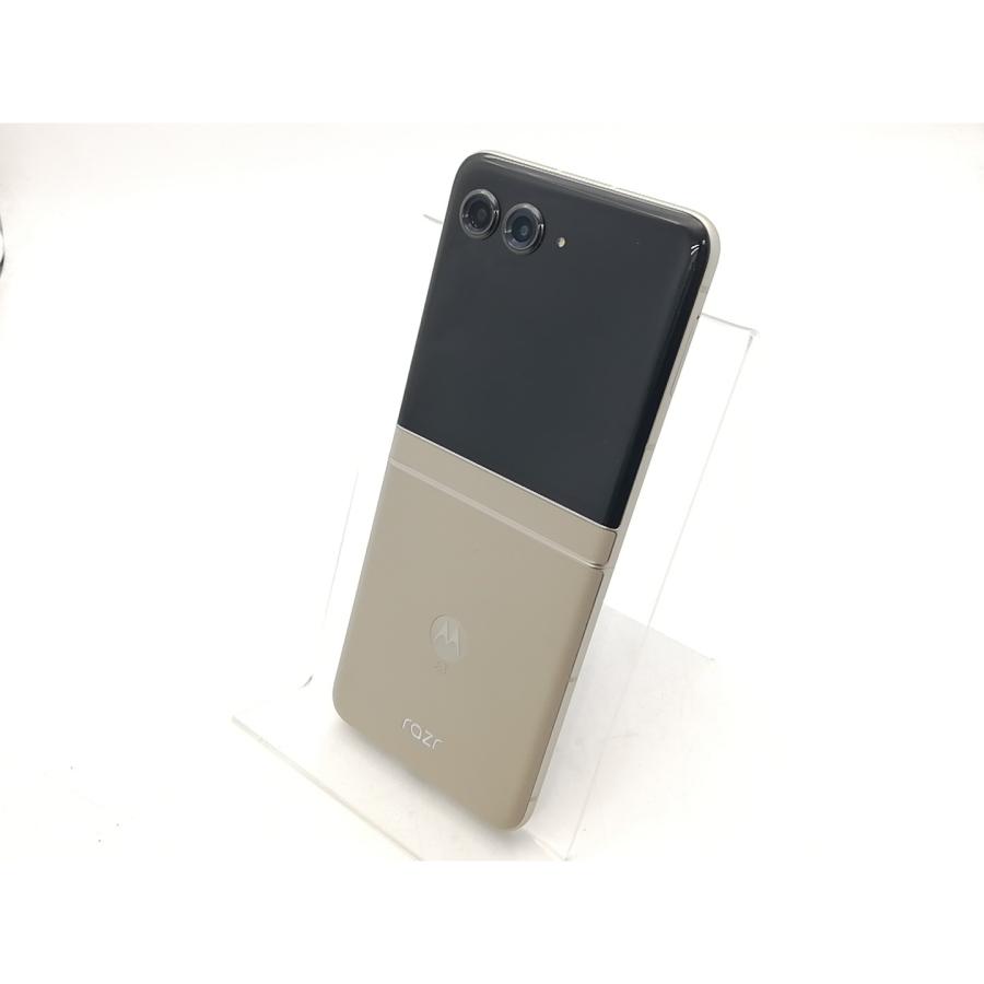 中古】MOTOROLA SoftBank 【SIMフリー】 motorola razr 50s サンド