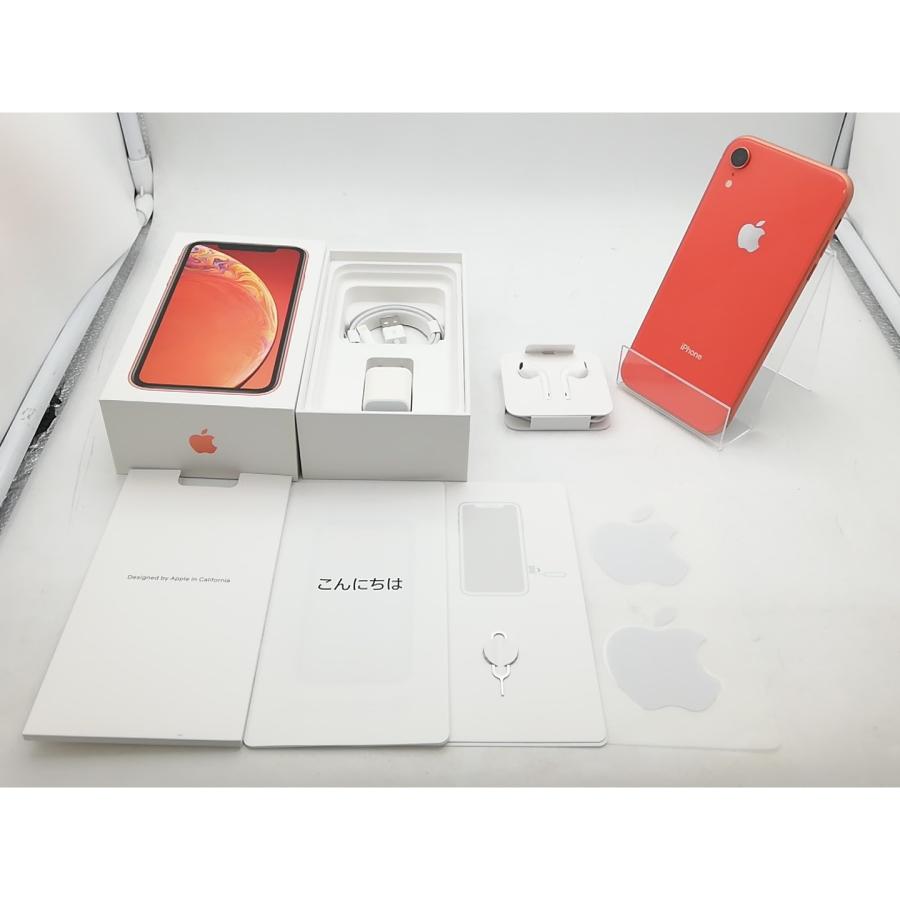 中古】Apple SoftBank 【SIMロック解除済み】 iPhone XR 64GB コーラル 