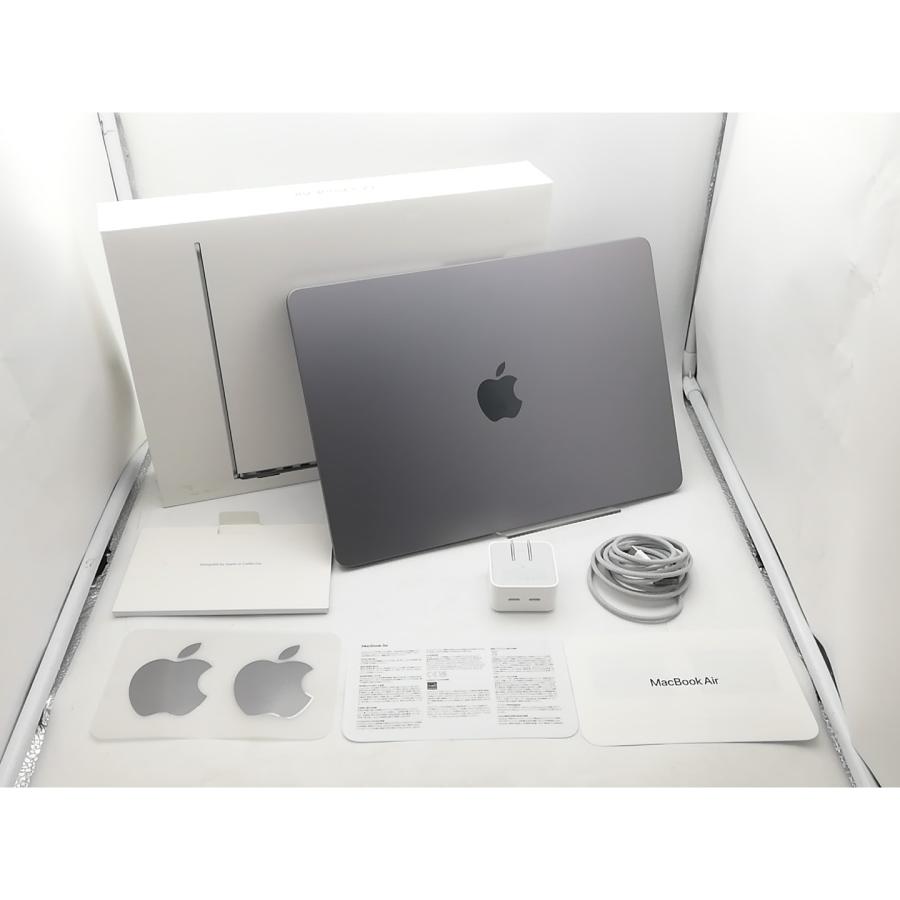 【中古】Apple MacBook Air 13インチ  M3(CPU:8C/GPU:10C) 16GB/512GB スペースグレイ MXCR3J/A (13インチ, M3, 2024)【柏】保証期間１ヶ月【ランクA】の画像