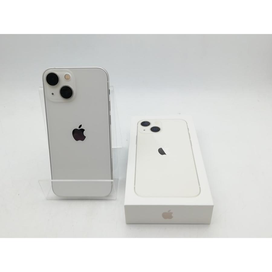 【中古】Apple 国内版 【SIMフリー】 iPhone 13 mini 128GB スターライト MLJE3J/A【柏】保証期間１ヶ月【ランクA】の画像