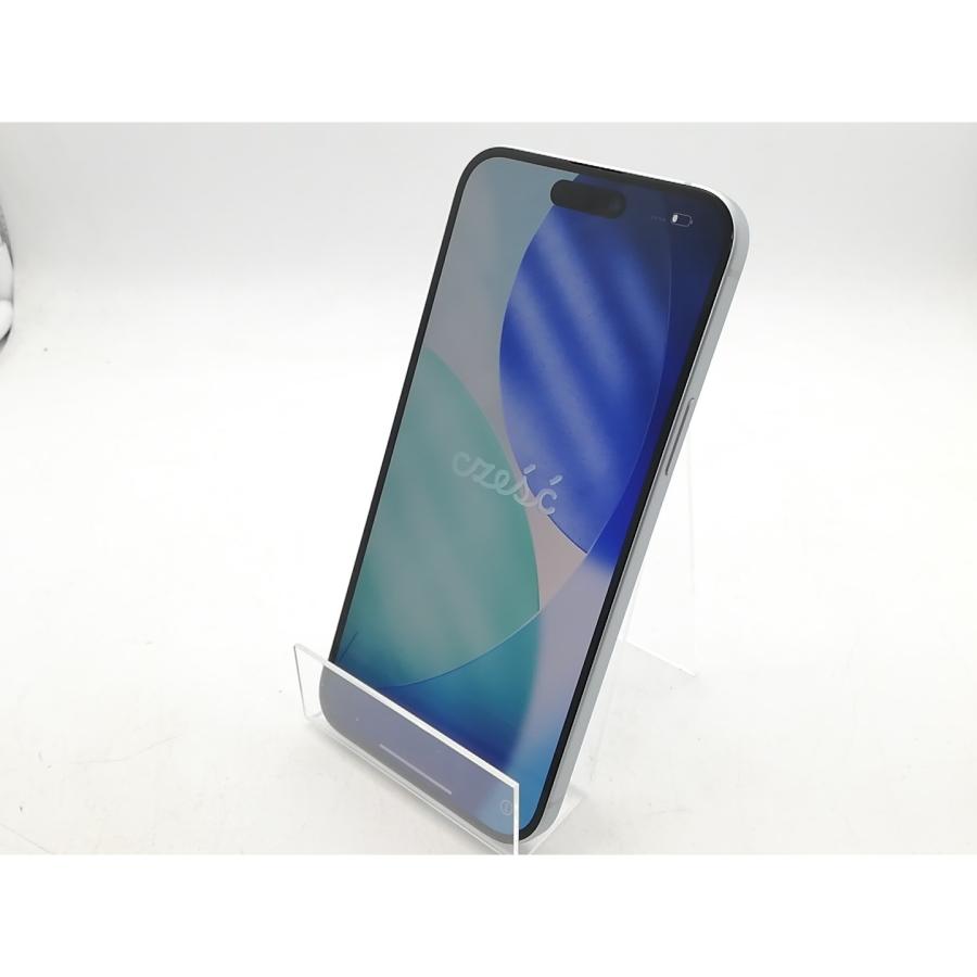 【中古】Apple au 【SIMフリー】 iPhone 15 Plus 128GB ブルー MU0D3J/A【秋葉3号】保証期間１ヶ月【ランクA】の画像