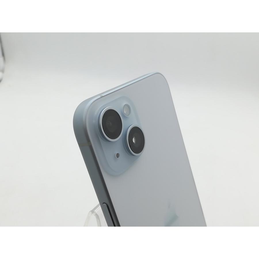 【中古】Apple au 【SIMフリー】 iPhone 15 Plus 128GB ブルー MU0D3J/A【秋葉3号】保証期間１ヶ月【ランクA】の画像