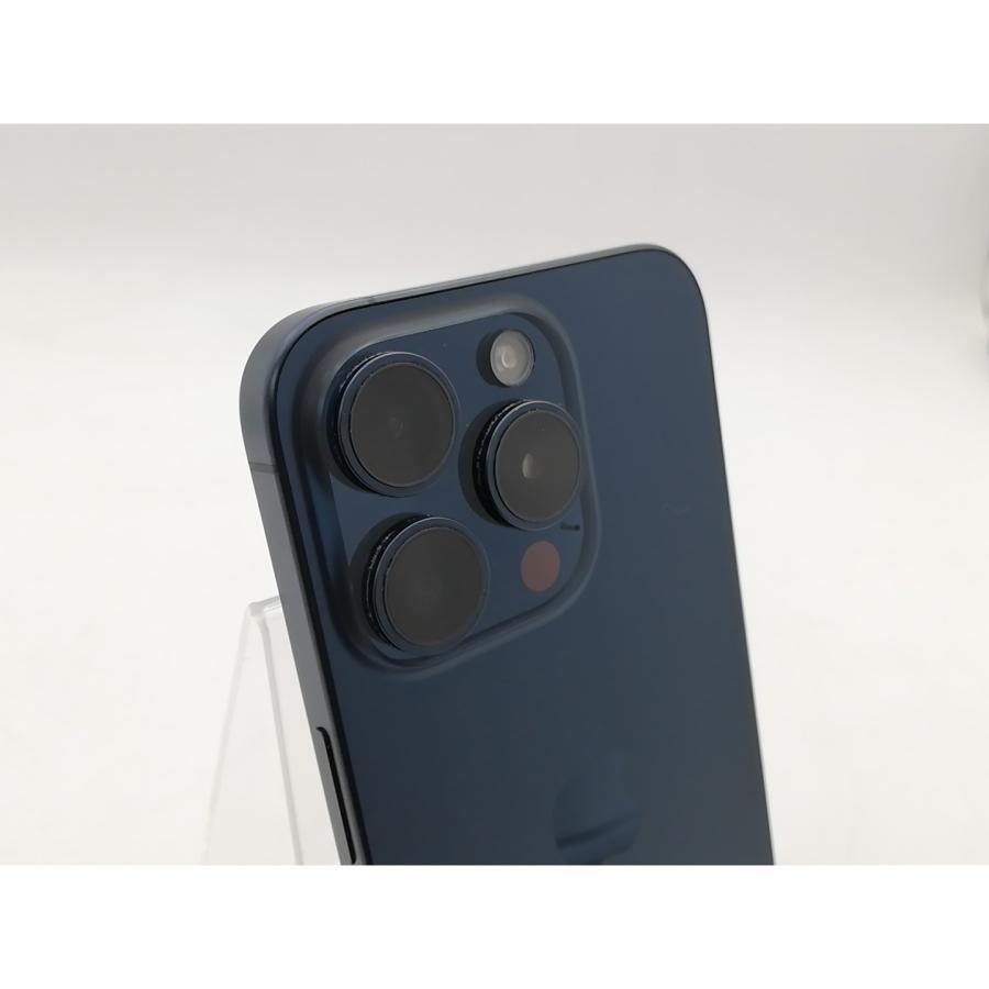 【中古】【赤ロム保証あり】Apple au 【SIMフリー】 iPhone 15 Pro 128GB ブルーチタニウム MTUA3J/A【柏】保証期間１ヶ月【ランクA】の画像