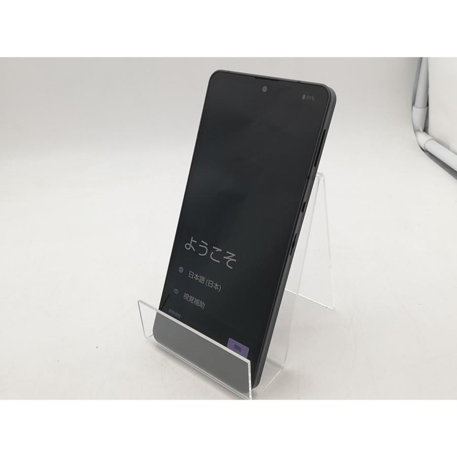 中古】SHARP au 【SIMフリー】 AQUOS sense6 ブラック 4GB 64GB SHG05