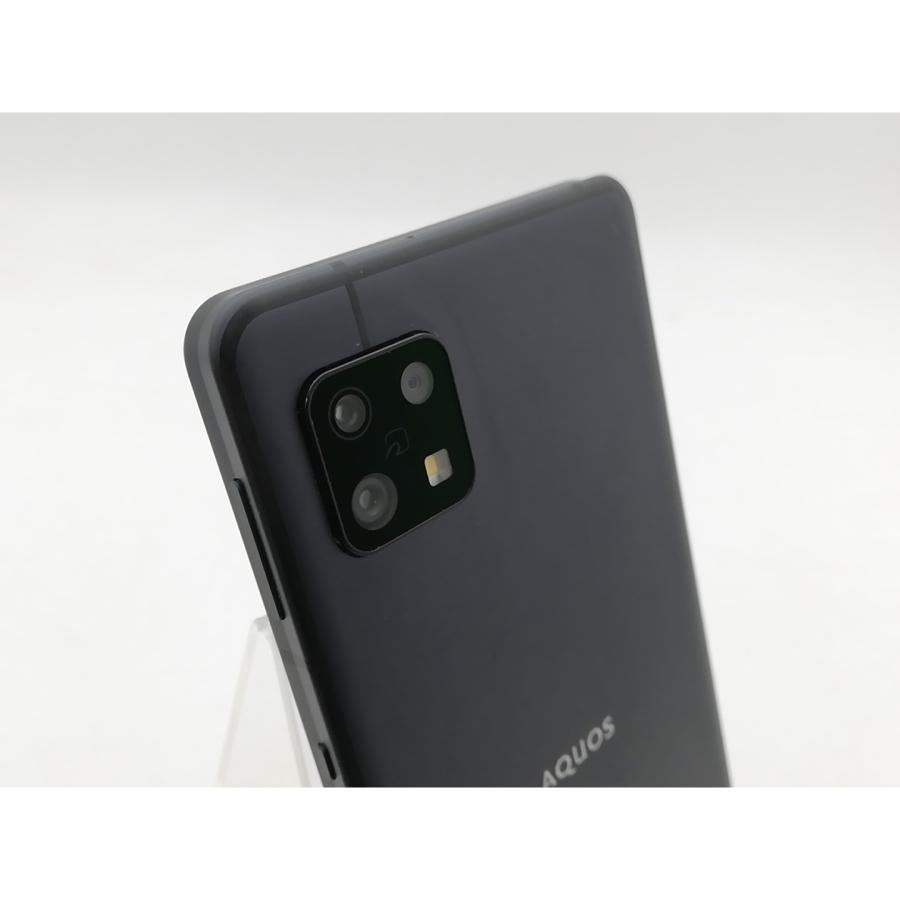 中古】SHARP au 【SIMフリー】 AQUOS sense6 ブラック 4GB 64GB SHG05