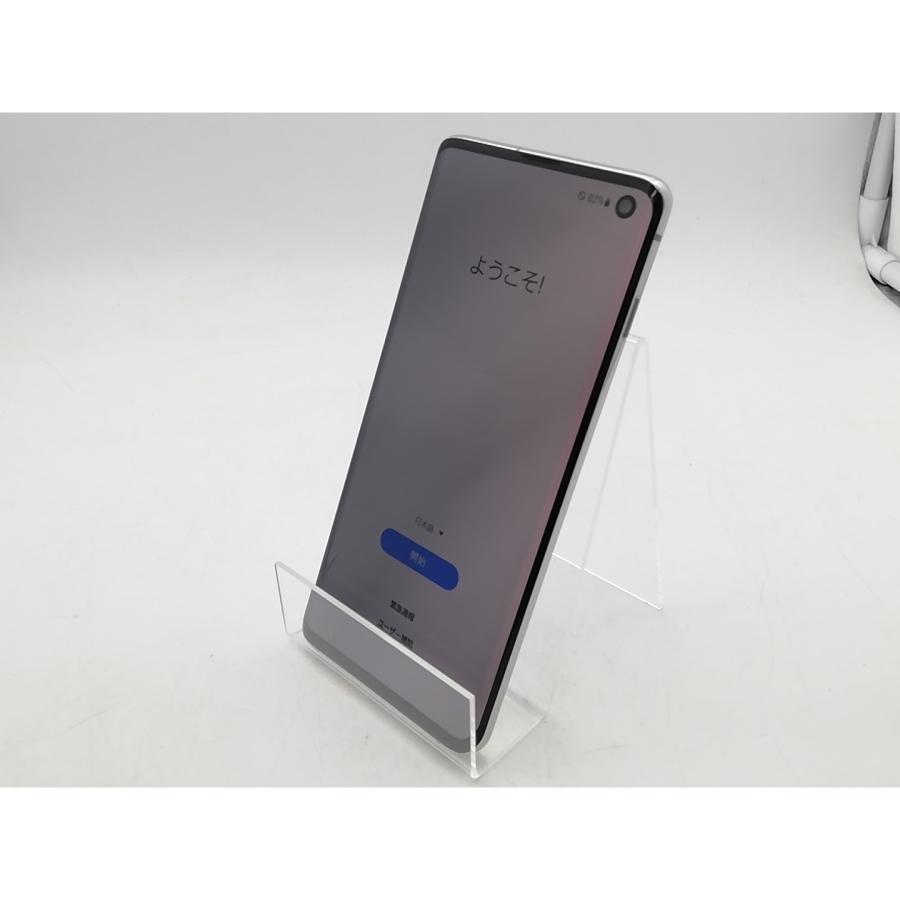 中古】SAMSUNG au 【SIMロック解除済み】 Galaxy S10 SCV41 プリズム