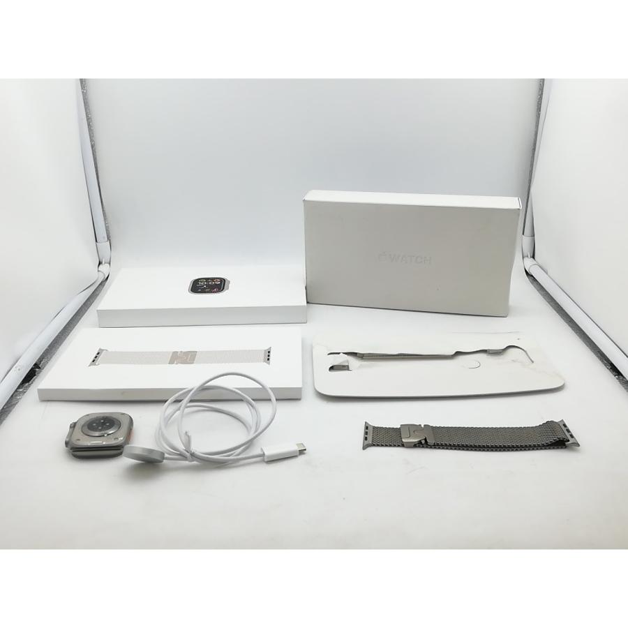 【中古】Apple Watch Ultra2 49mm Cellular ナチュラルチタニウムケース/ナチュラルチタニウムミラネーゼループ (L) MX5T3J/A【柏】保証期間１ヶ月【ランクA】の画像