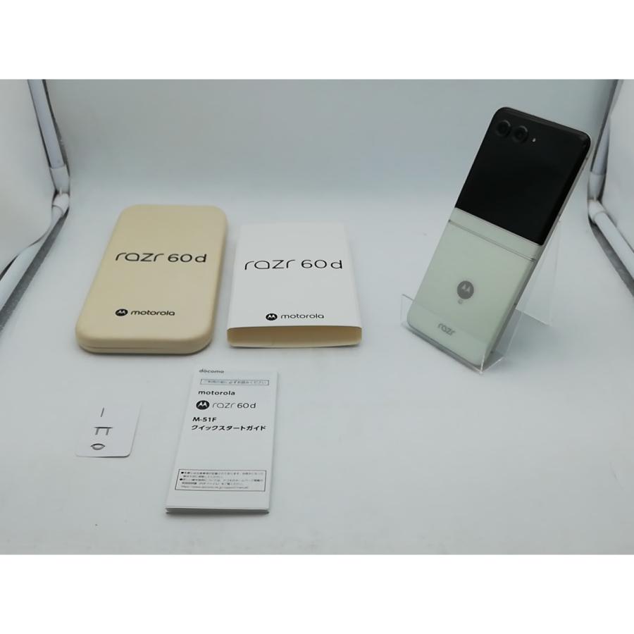 【中古】MOTOROLA docomo 【SIMフリー】 motorola razr 60d M-51F ライトスカイホワイト【柏】保証期間１ヶ月【ランクA】の画像