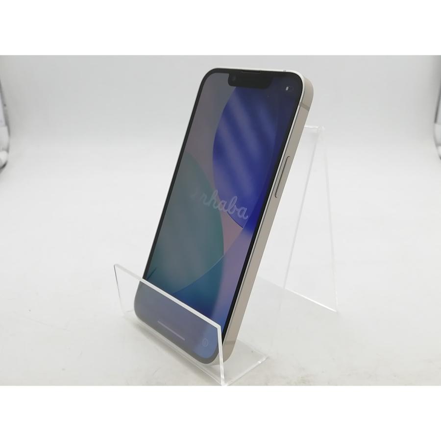 【中古】Apple au 【SIMフリー】 iPhone 13 mini 128GB スターライト MLJE3J/A【柏】保証期間１ヶ月【ランクC】の画像