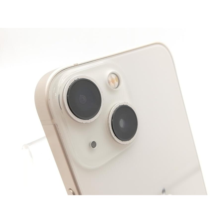 【中古】Apple au 【SIMフリー】 iPhone 13 mini 128GB スターライト MLJE3J/A【柏】保証期間１ヶ月【ランクC】の画像