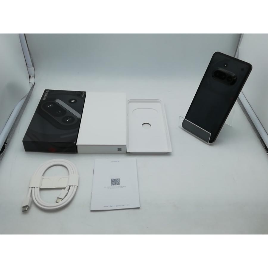 中古】NOTHING 国内版 【SIMフリー】 Nothing Phone (3a) ブラック 8GB