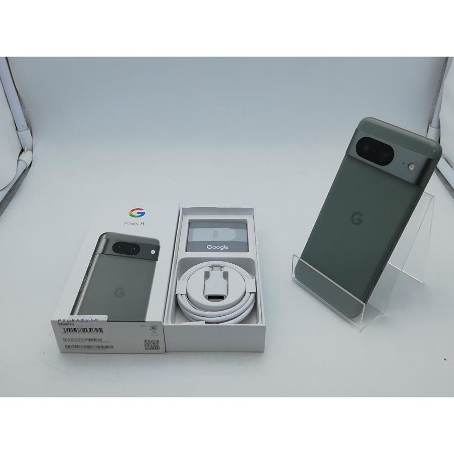 【中古】Google au 【SIMフリー】 Pixel 8 ヘイゼル 8GB 128GB GZPF0【柏】保証期間１ヶ月【ランクA】の画像