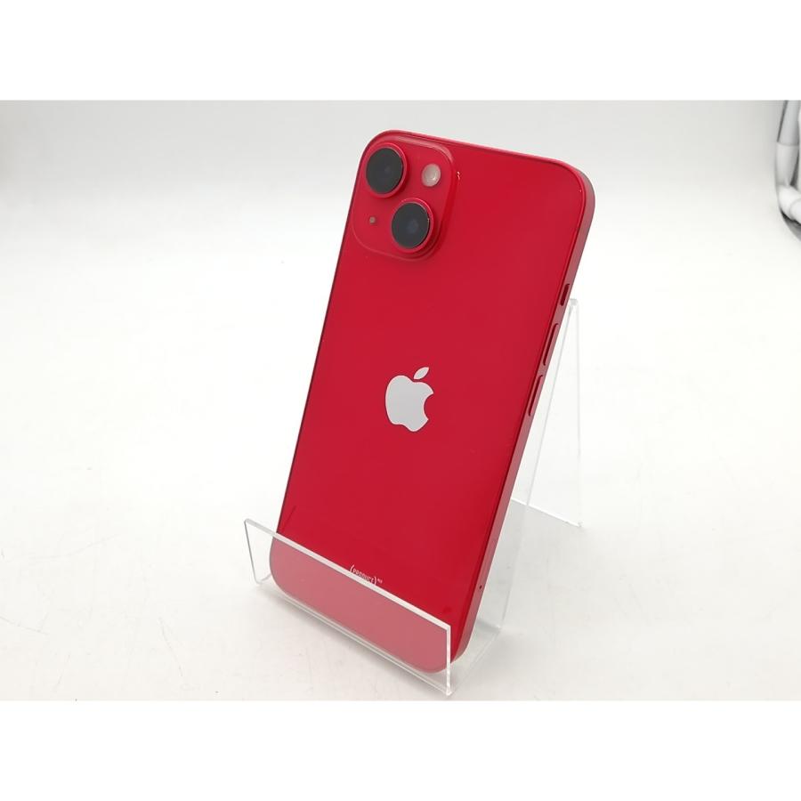 【中古】Apple au 【SIMフリー】 iPhone 14 128GB  (PRODUCT)RED MPV93J/A【柏】保証期間１ヶ月【ランクB】