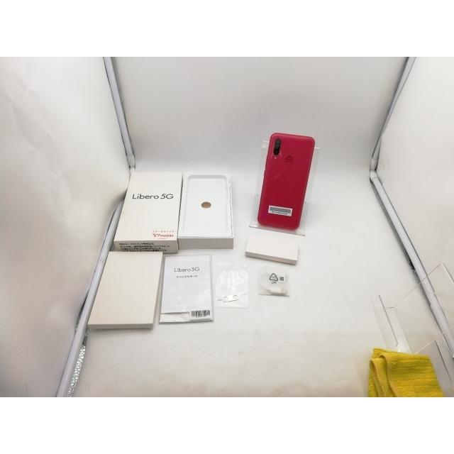 中古】ZTE ymobile 【SIMロックあり】 Libero 5G レッド 4GB 64GB