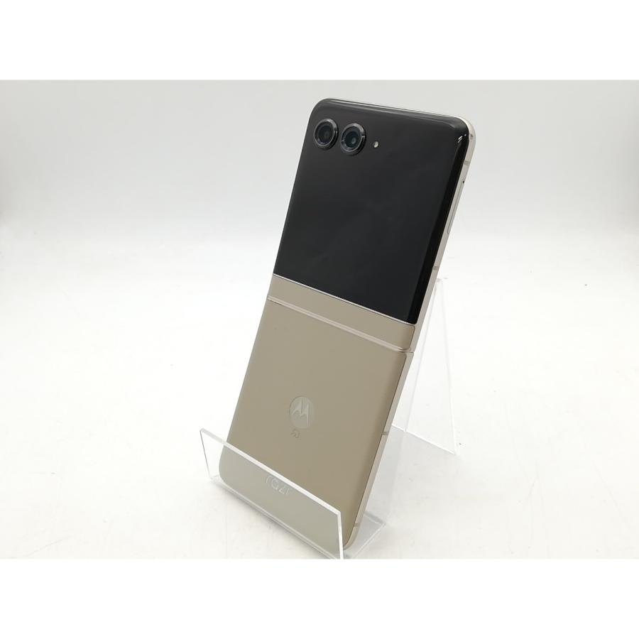 中古】MOTOROLA SoftBank 【SIMフリー】 motorola razr 50s サンド
