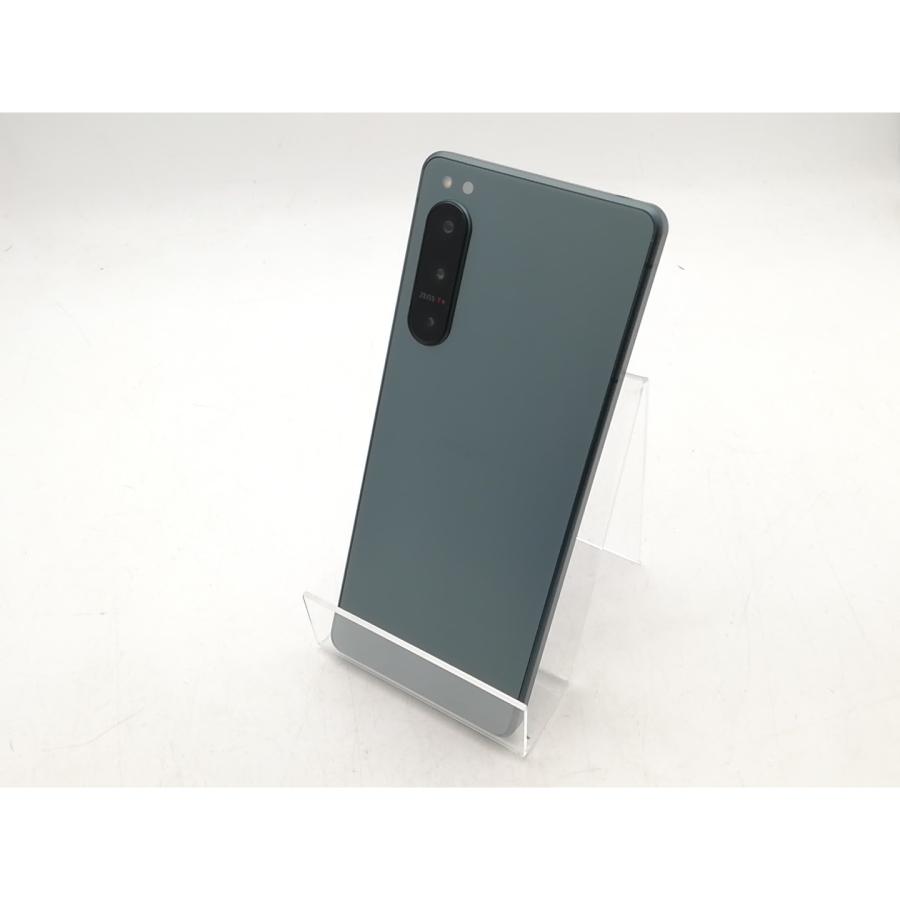 中古】SONY au 【SIMフリー】 Xperia 5 IV 8GB 128GB SOG09 グリーン