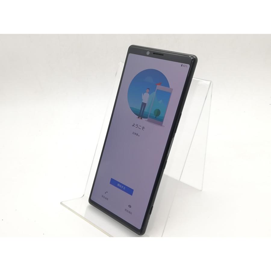 中古】SONY au 【SIMロック解除済み】 Xperia 1 SOV40 ブラック【柏