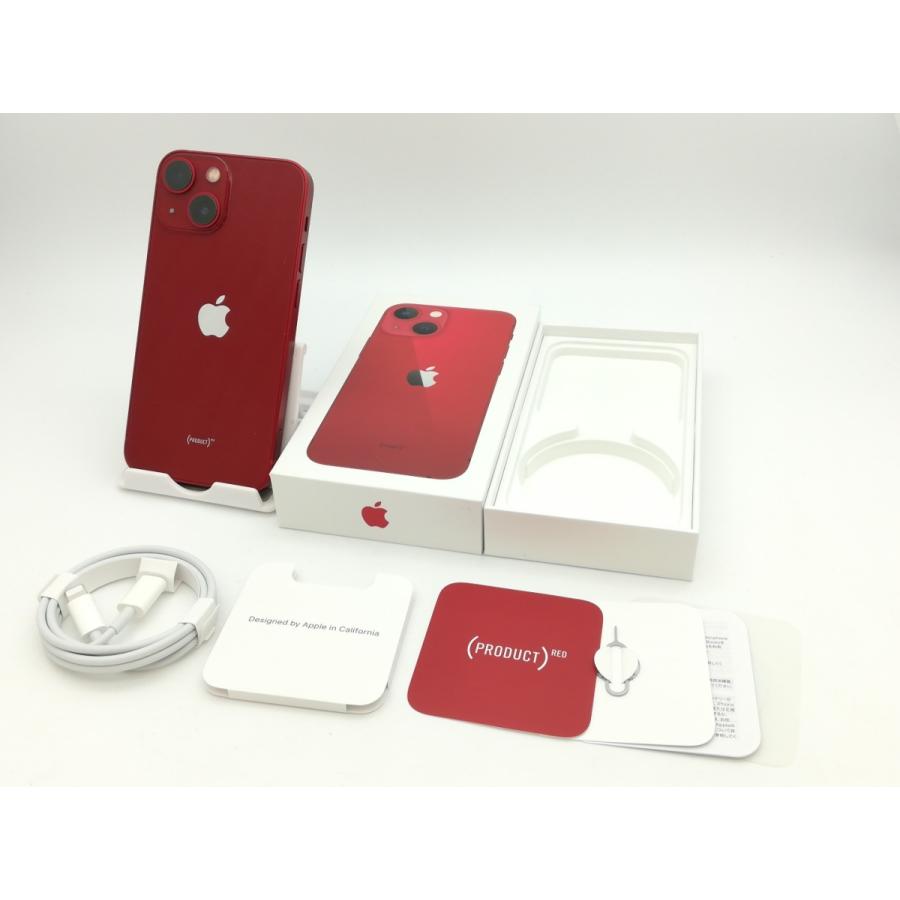 中古】Apple docomo 【SIMフリー】 iPhone 13 mini 128GB (PRODUCT)RED 