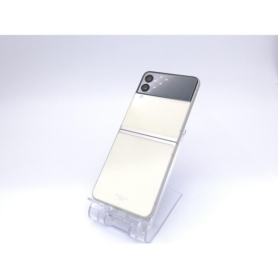 中古】SAMSUNG au 【SIMフリー】 Galaxy Z Flip3 5G クリーム 8GB 