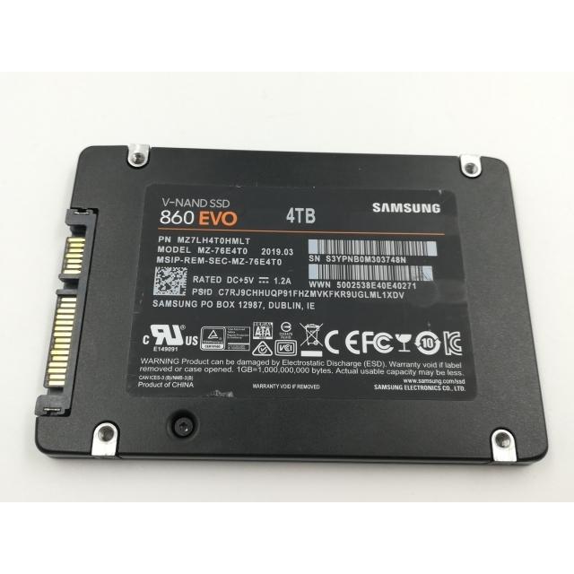 中古】SAMSUNG 860 EVO MZ-76E4T0 4TB/SSD/6GbpsSATA【千葉】保証期間