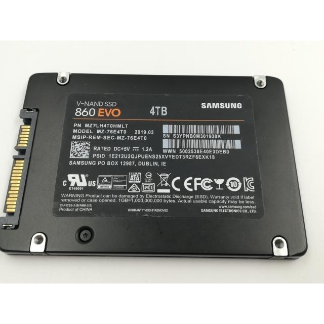 中古】SAMSUNG 860 EVO MZ-76E4T0 4TB/SSD/6GbpsSATA【千葉】保証期間
