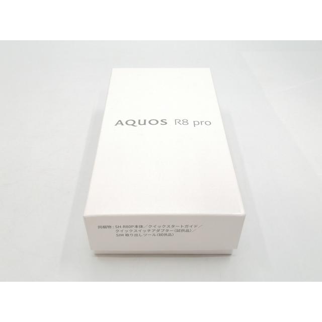 未使用】SHARP 国内版 【SIMフリー】 AQUOS R8 pro ブラック 12GB