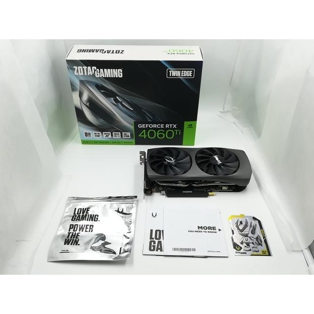 中古】ZOTAC ZOTAC GAMING GeForce RTX 4060 Ti 8GB Twin Edge 中古】ZOTAC ZOTAC GAMING GeForce RTX 4060 Ti 8GB Twin Edge