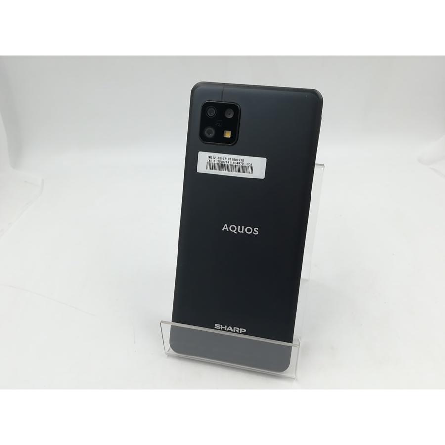 中古】SHARP 楽天モバイル 【SIMフリー】 AQUOS sense6s ブラック 4GB