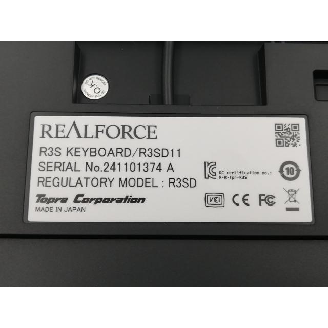 中古】東プレ REALFORCE R3S R3SD11 [有線/テンキーレス/英語配列
