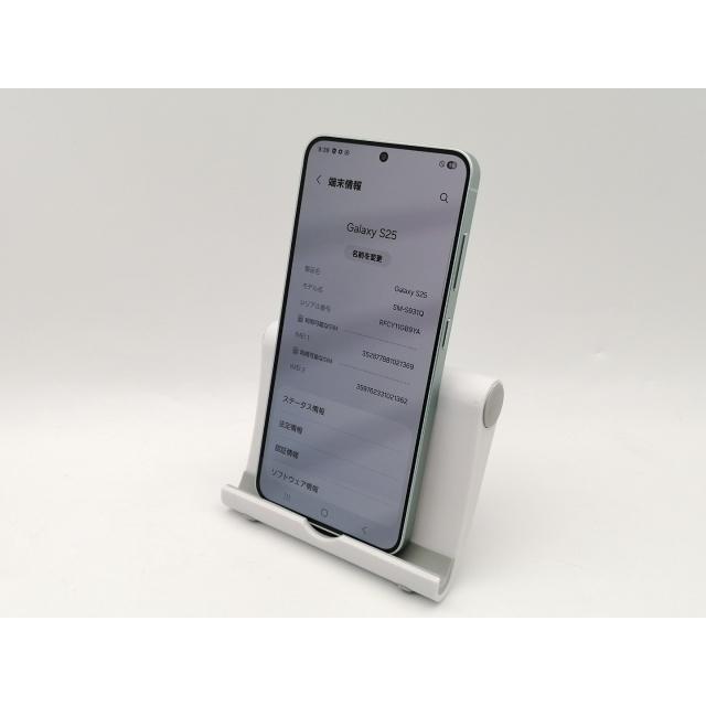 中古】SAMSUNG 国内版 【SIMフリー】 Galaxy S25 ミント 12GB 256GB