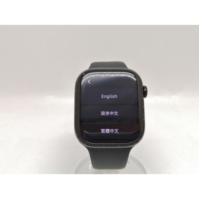 【中古】Apple Watch Series10 46mm GPS ジェットブラックアルミニウムケース/ブラックスポーツバンド (M/L) MWWQ3J/A【DS秋葉】保証期間１ヶ月【ランクB】の画像