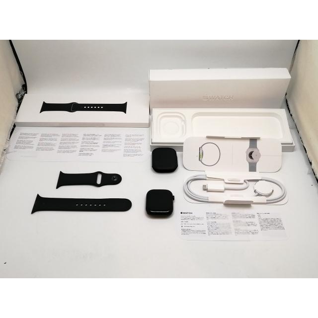 【中古】Apple Watch Series10 46mm GPS ジェットブラックアルミニウムケース/ブラックスポーツバンド (M/L) MWWQ3J/A【DS秋葉】保証期間１ヶ月【ランクB】の画像