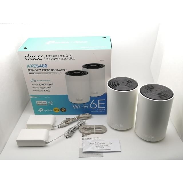 中古】TP-LINK Deco XE75/A(2パック) Wi-Fi6E(11ax)対応メッシュWi-Fi