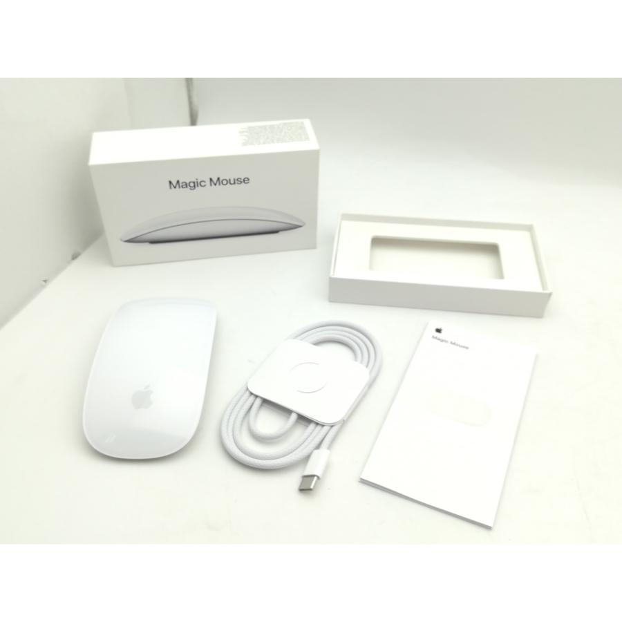 中古】Apple Magic Mouse（2024/USB-C）ホワイト MXK53ZA/A【千葉
