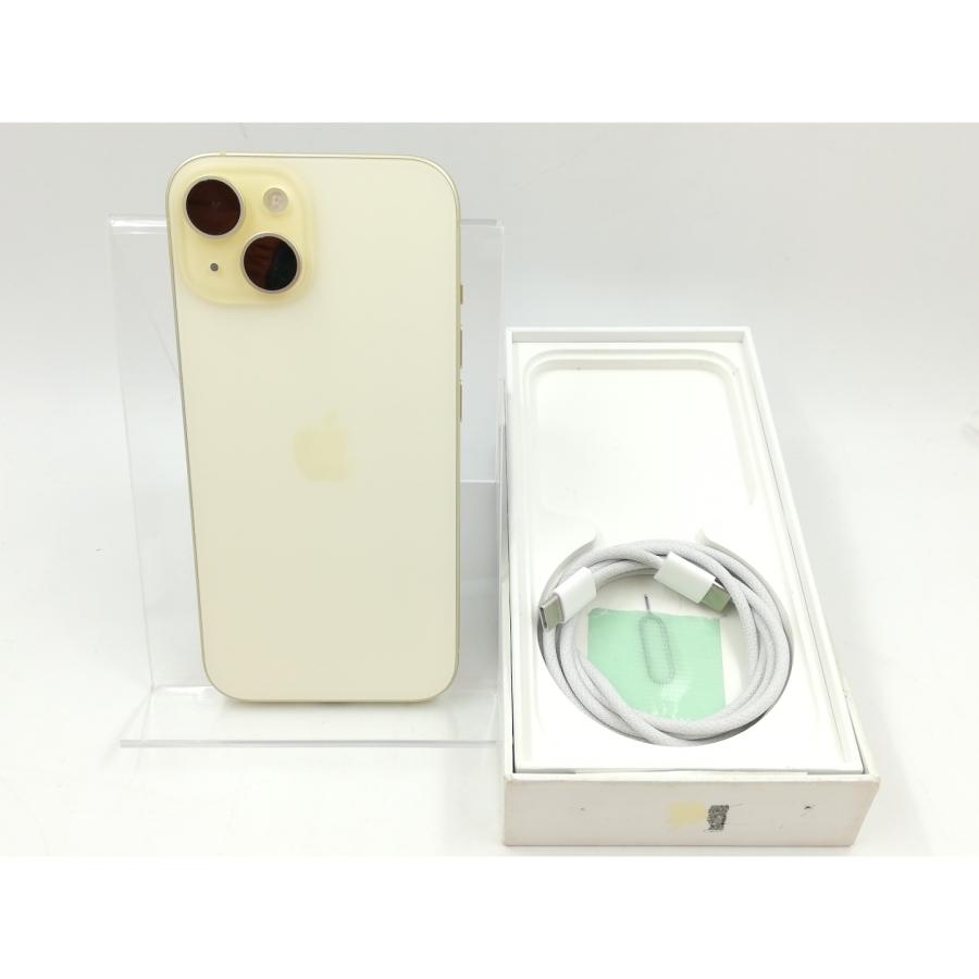 中古】Apple 海外版 【SIMフリー】 iPhone 15 128GB イエロー【千葉