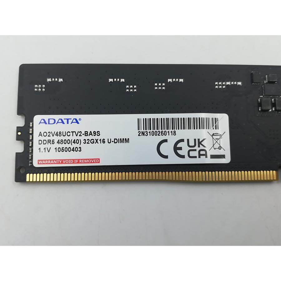 中古】DDR5 32GB 2枚組（合計64GB） DDR5-4800(PC5-38400