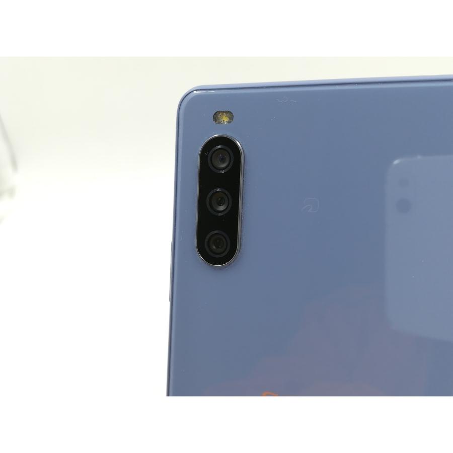 中古】SONY au 【SIMロック解除済み】 Xperia 10 III ブルー 6GB 128GB