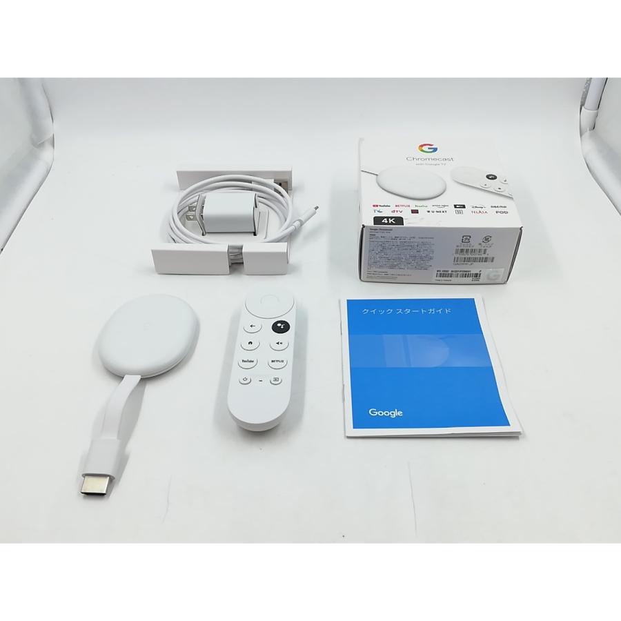 中古】Google Chromecast with Google TV 4K（2020） スノー GA01919