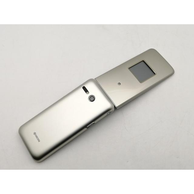 中古】KYOCERA au 【SIMロックあり】 かんたんケータイ ライト KYF43