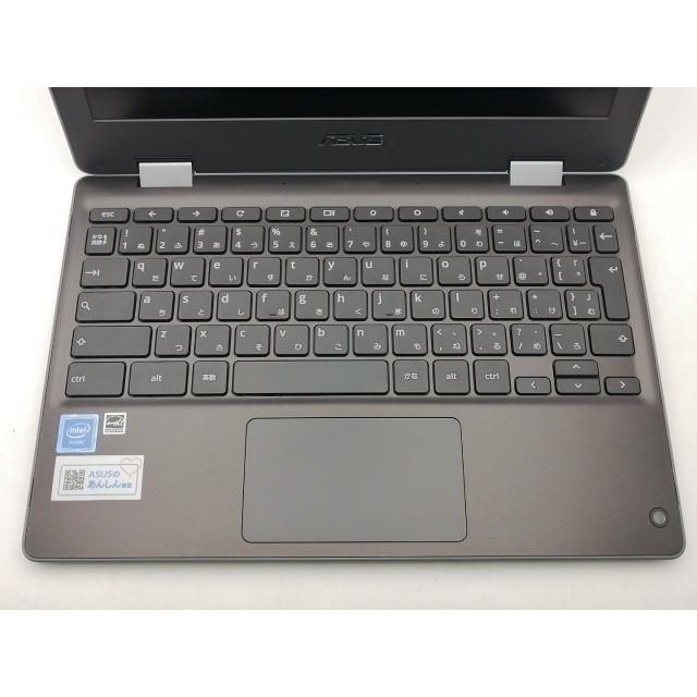 中古】Chromebook Flip C214MA C214MA-GA0029 ダークグレー【Celeron