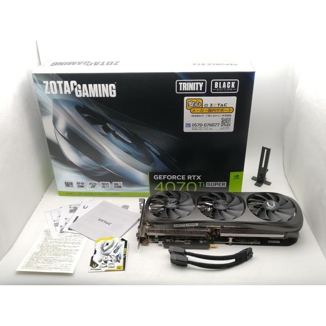 中古】ZOTAC ZOTAC GAMING GeForce RTX 4070 Ti SUPER Trinity Black