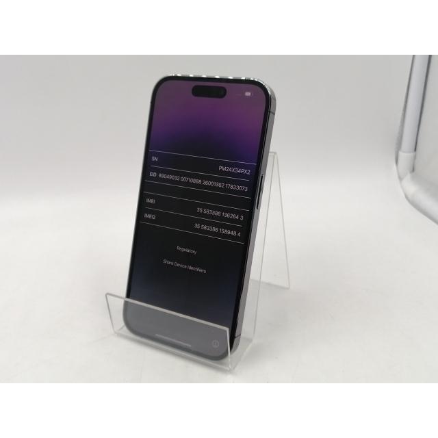 中古】Apple 国内版 【SIMフリー】 iPhone 14 Pro 256GB ディープ