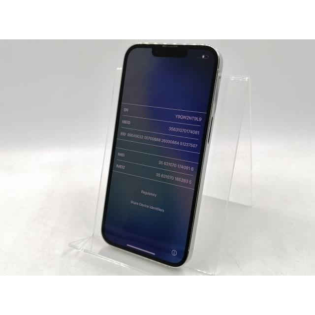 【中古】Apple SoftBank 【SIMフリー】 iPhone 13 Pro 128GB シルバー MLUF3J/A【千葉】保証期間１ヶ月【ランクC】の画像