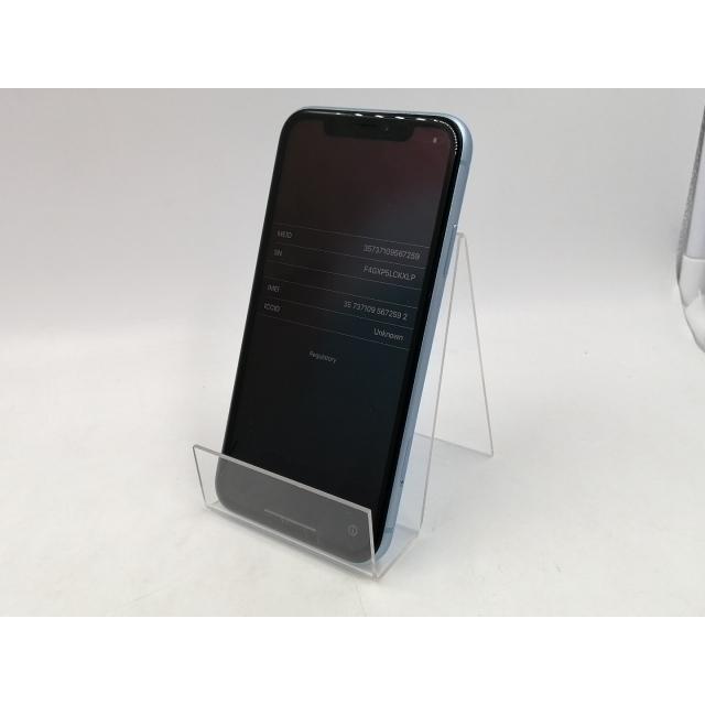中古】Apple au 【SIMロック解除済み】 iPhone XR 128GB ブルー MT0U2J 