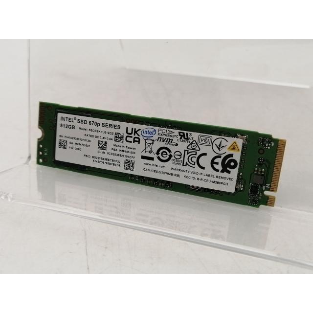 中古】Intel Intel SSD 670p(SSDPEKNU512GZ) 512GB/M.2 2280(PCIe3.0