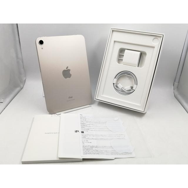 【中古】Apple 【Wi-Fi】 iPad mini（第6世代/2021） 64GB スターライト MK7P3J/A【広島本通】保証期間１ヶ月【ランクA】の画像