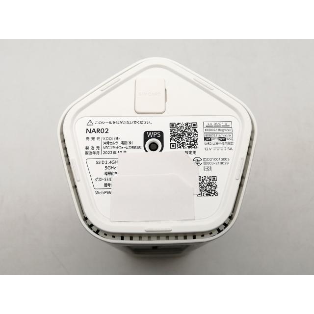 中古】NEC UQmobile 【SIMフリー】 Speed Wi-Fi HOME 5G L12 NAR02