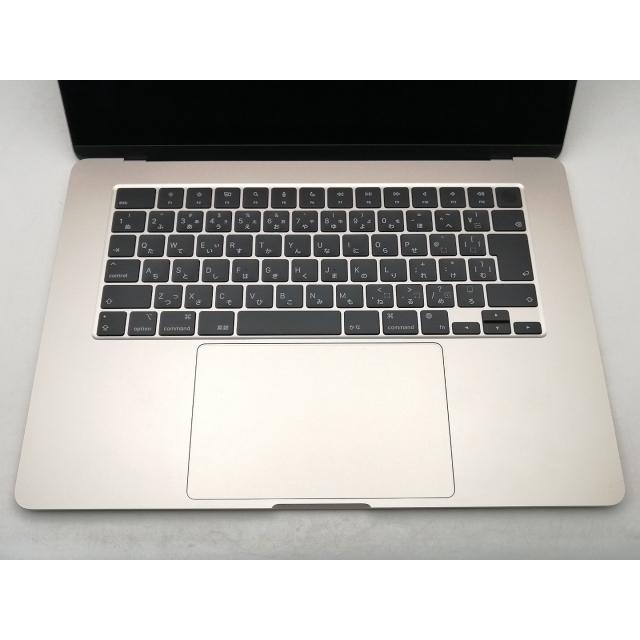 【中古】Apple MacBook Air 15インチ CTO (M3,2024) スターライト M3(CPU:8C/GPU:10C)/16G/512G【千葉】保証期間１ヶ月【ランクA】の画像