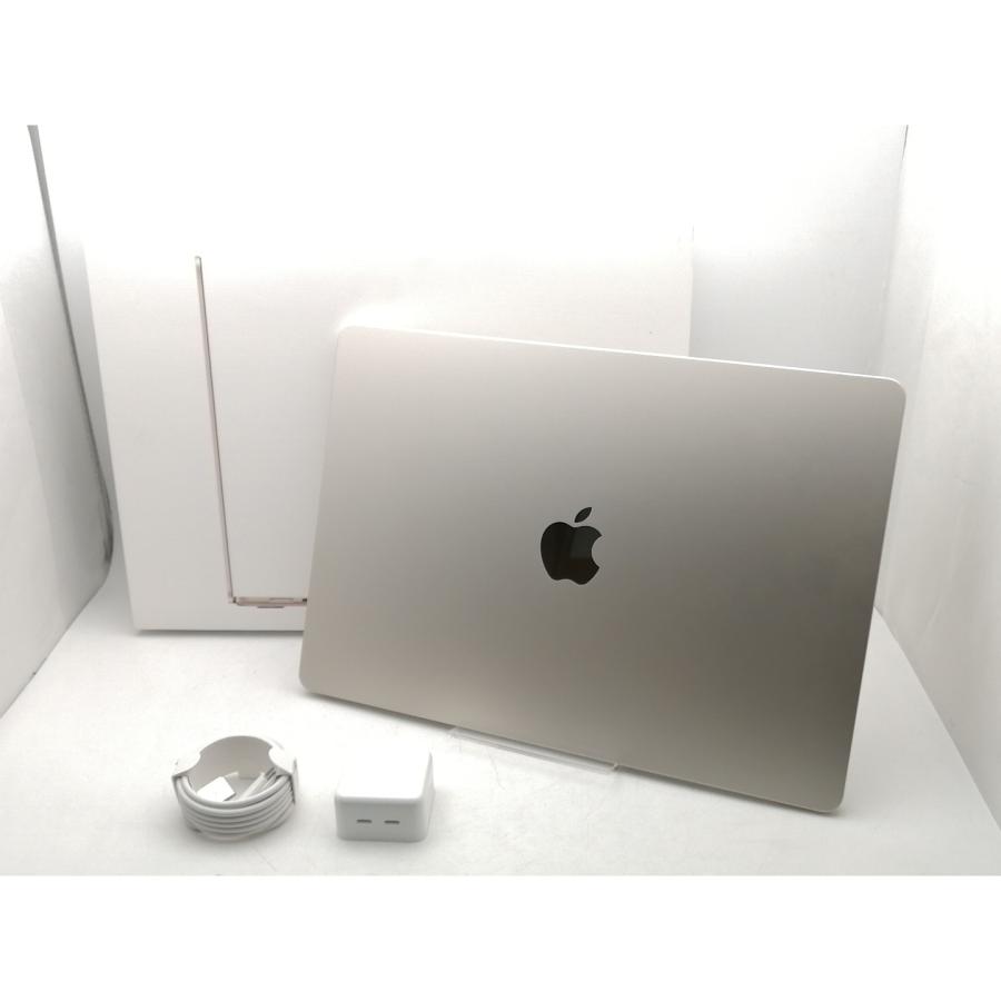 【中古】Apple MacBook Air 15インチ CTO (M3,2024) スターライト M3(CPU:8C/GPU:10C)/16G/512G【千葉】保証期間１ヶ月【ランクA】の画像